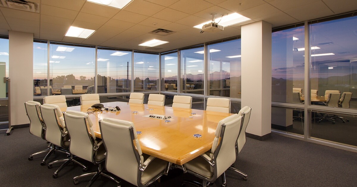 FURST- Computer Guidance - conference room with floor to ceiling windows, Scottsdale, AZ