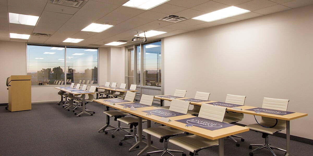 FURST- Computer Guidance - classroom training area with rows of chairs and desks, Scottsdale, AZ